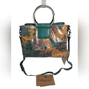 Patricia Nash Empoli Beautiful Girl Leather Satchel/Crossbody Bag - NWT
